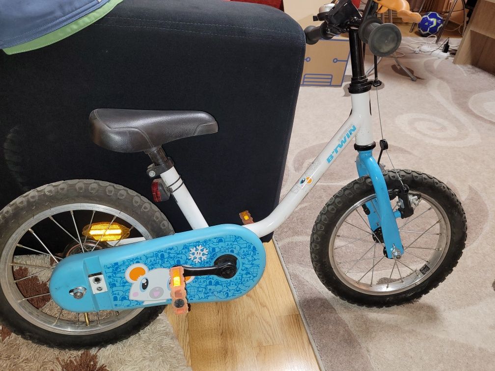 Bicicleta copii 3-5 ani 14 inch cu roti ajutatoare