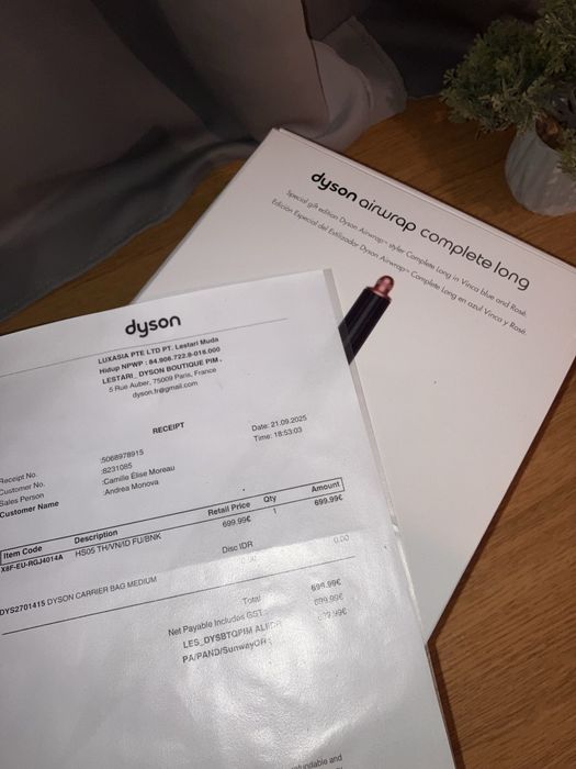 Dyson Airwrap Blue Rose