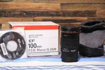 Обектив Canon f/2.8 100 mm Macro IS USM