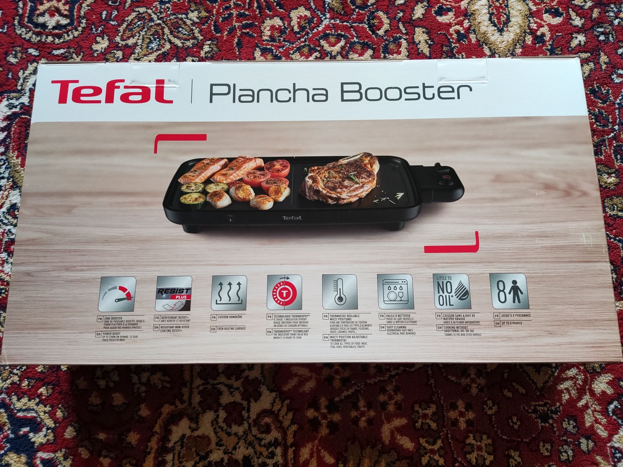 Tefal  Booster CB642840 Grill - Black