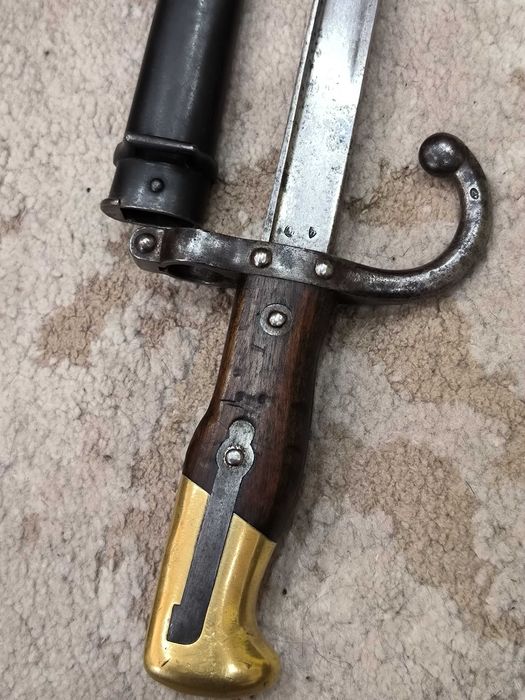 Френски щик нож байонет ГРА GRASS M1874 съвпадащи номера