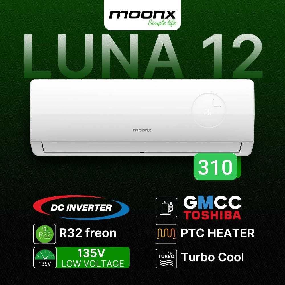 Кондиционер MOONX 12 INVERTER ТЭН -25\ +55 работает R32 фреон