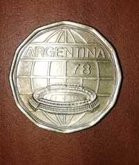Продам редкую монету чемпионат мира по футболу Аргентина 1978г.
