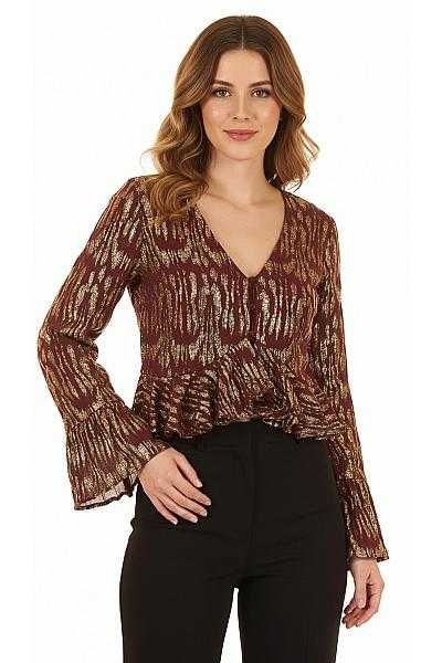 Guido Maria Kretschmer - блуза с метална нишка, размер 38 EU