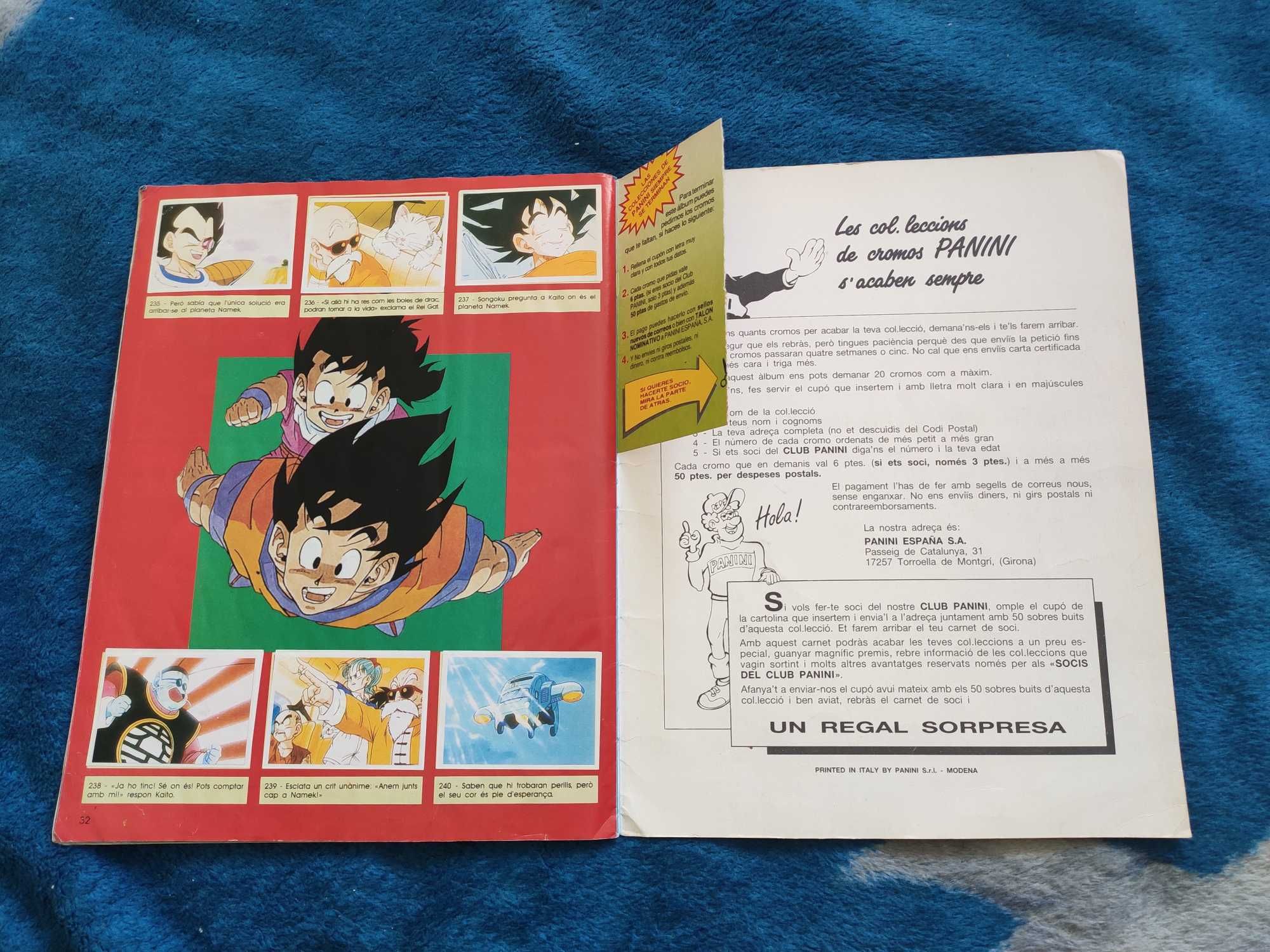 Album Dragon Ball Z Panini COMPLET (1991)