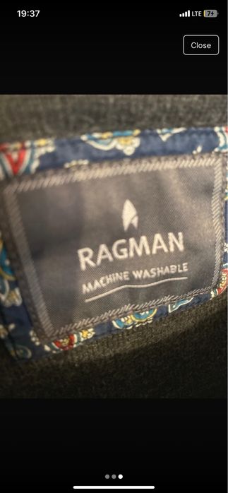 Ragman jumper M grey - bluza gri barbati