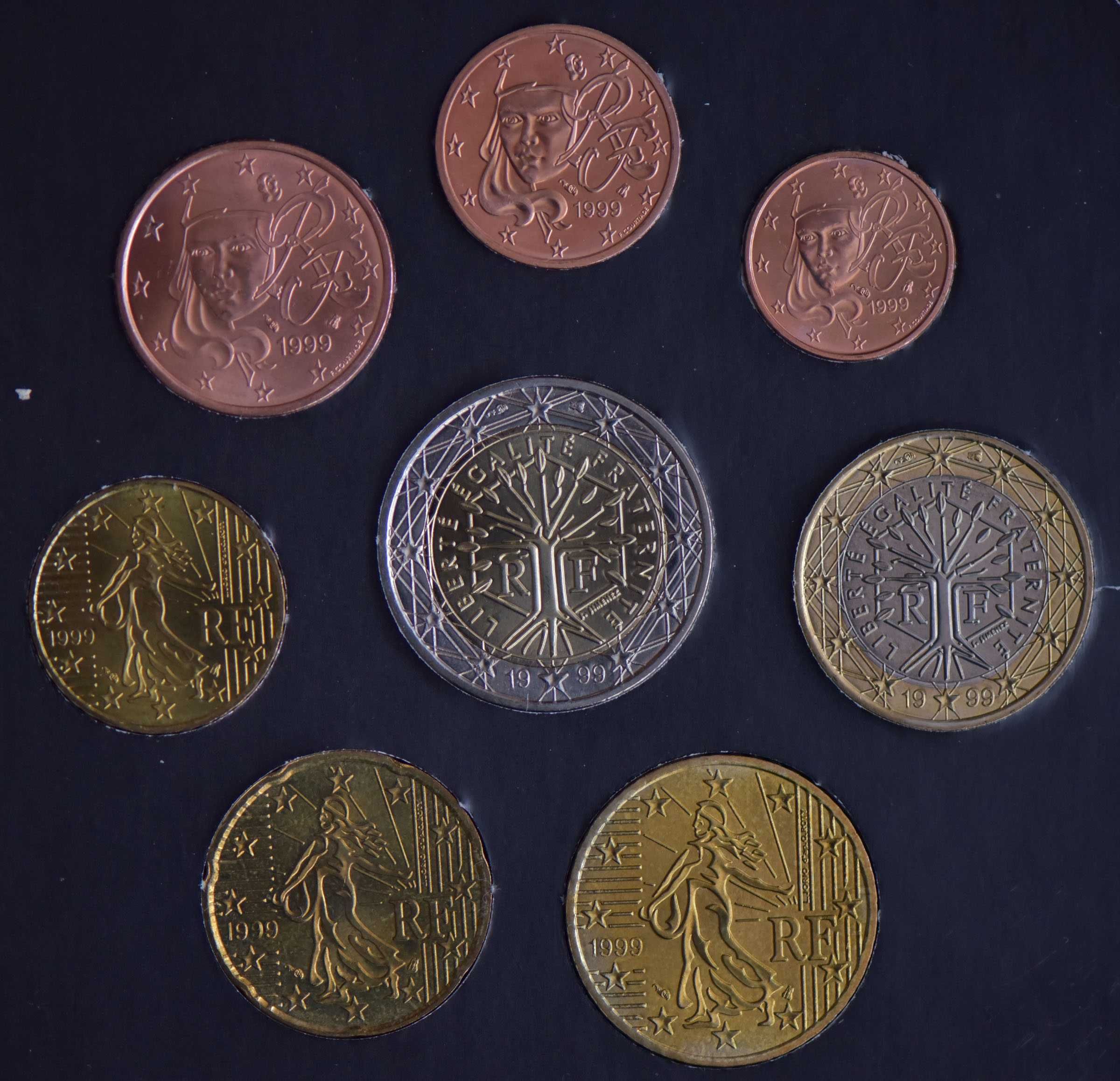Set monetarie euro - Franta 1999 (BU)
