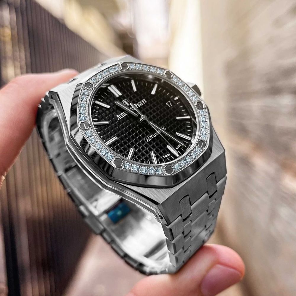 Ceas Ap royal oak black dial 41 mm