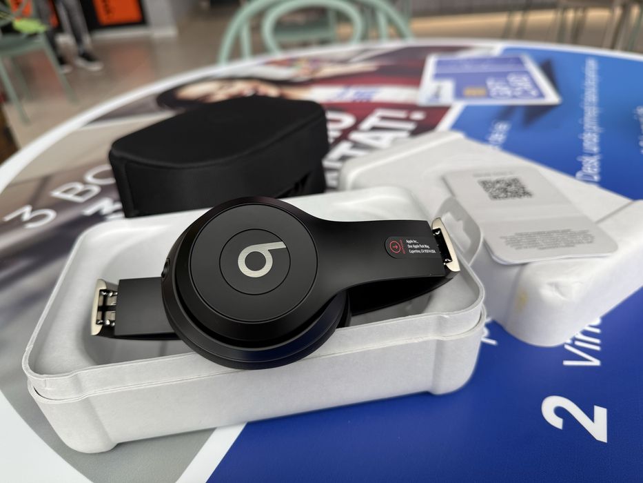 Casti On-Ear Beats Solo 4 Black Matte-Noi-Full Box-Bluetooth-Wireless