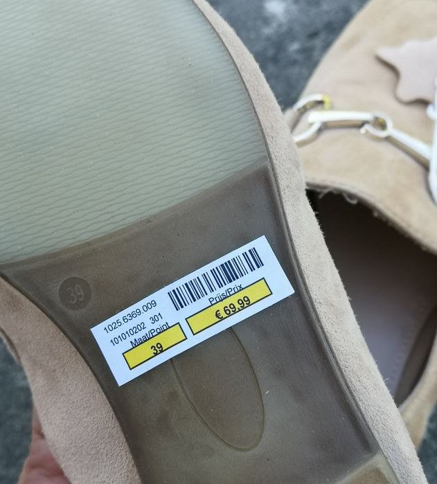 Espadrile/loafers noi din piele*39