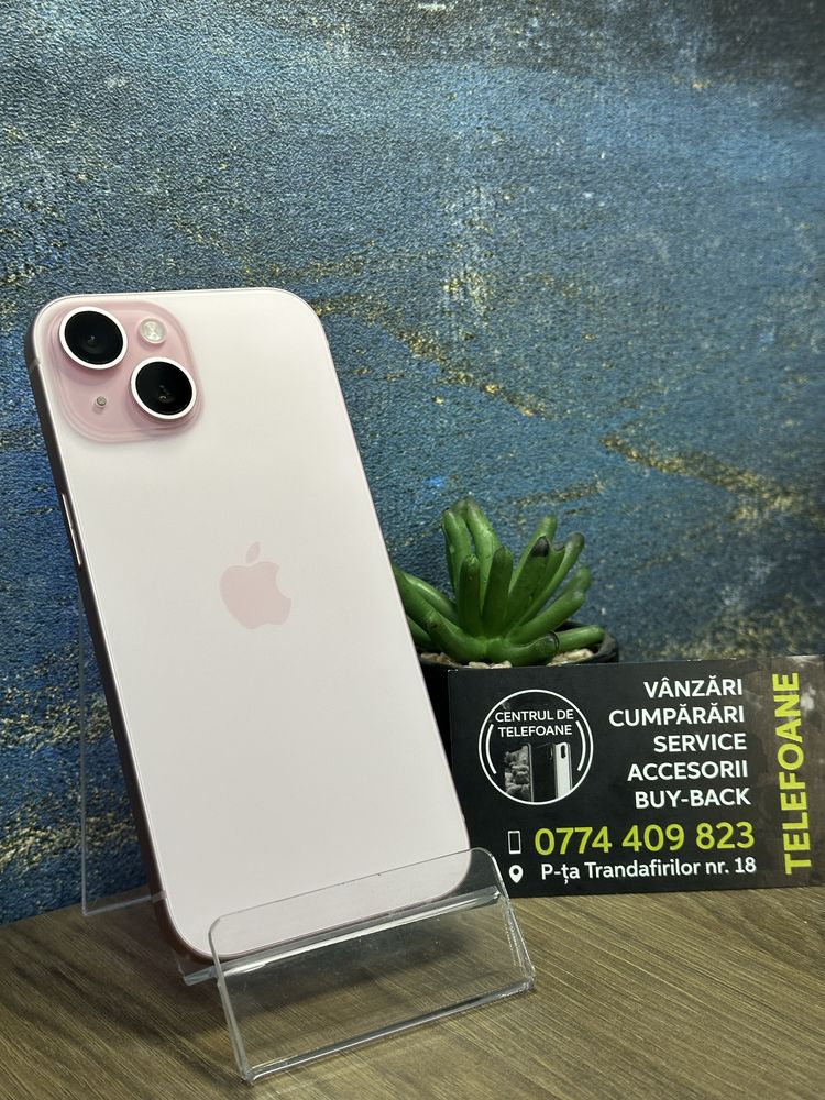 Iphone 15/128gb/Garantie 2Ani Centrul de Telefoane /rate