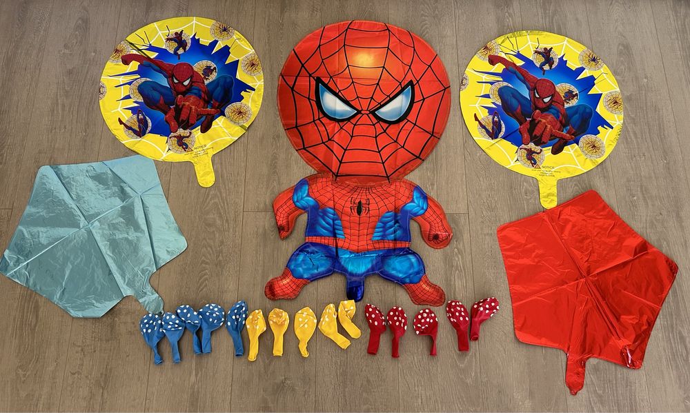 Seturi Spiderman +cadou cifra aniversara
