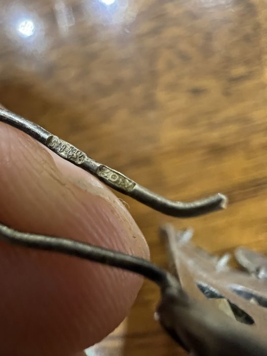 Серьги 875 проба редкие