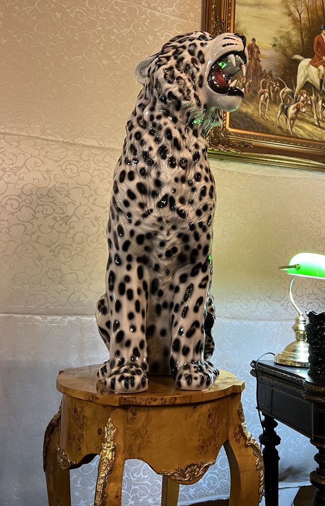 Leopard din Porțelan *** vintage / antic / vechi / retro ***