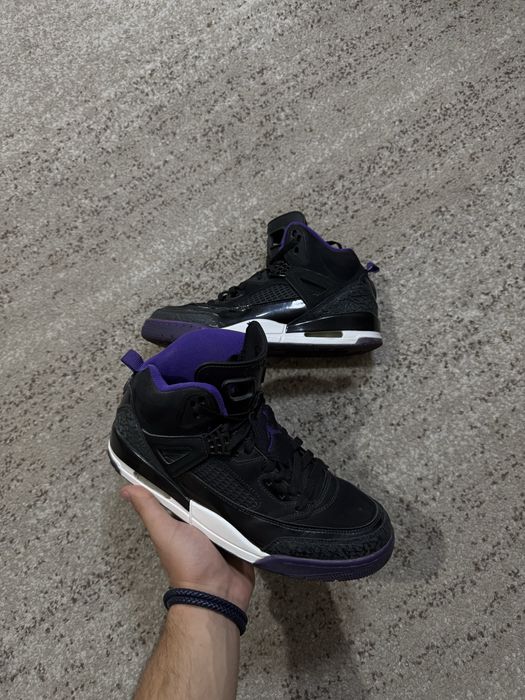 Jordan 3 4 5 Spizike purple black court sneakers Nike