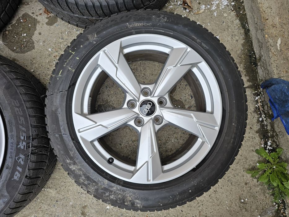 Jante originale Audi R18 + Cauciucuri iarna Pirelli 225 55 18