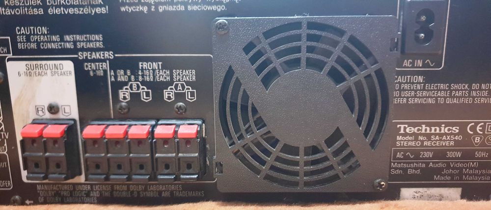 Technics SA-AX540 putere 2X130W pw 8 Ohm