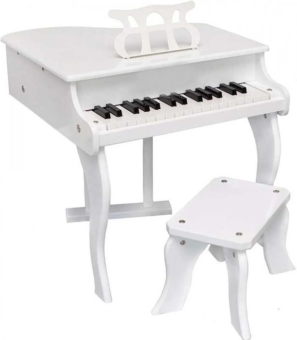 Pian in miniatura tip xilofon 30 clape, copii 3-7 ani, Scaun, MDF+ABS