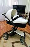 Carucior Mima 2in1 Xari Snow White cu accesorii