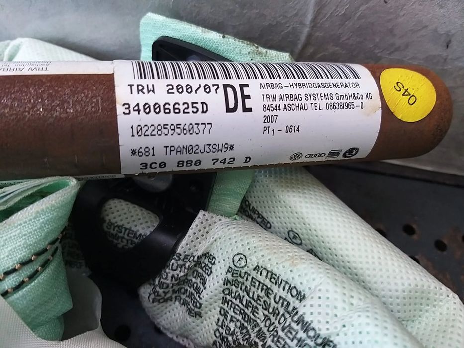 Airbag cortina dreapta vw passat b6 3c 34006625d 3c0880742d