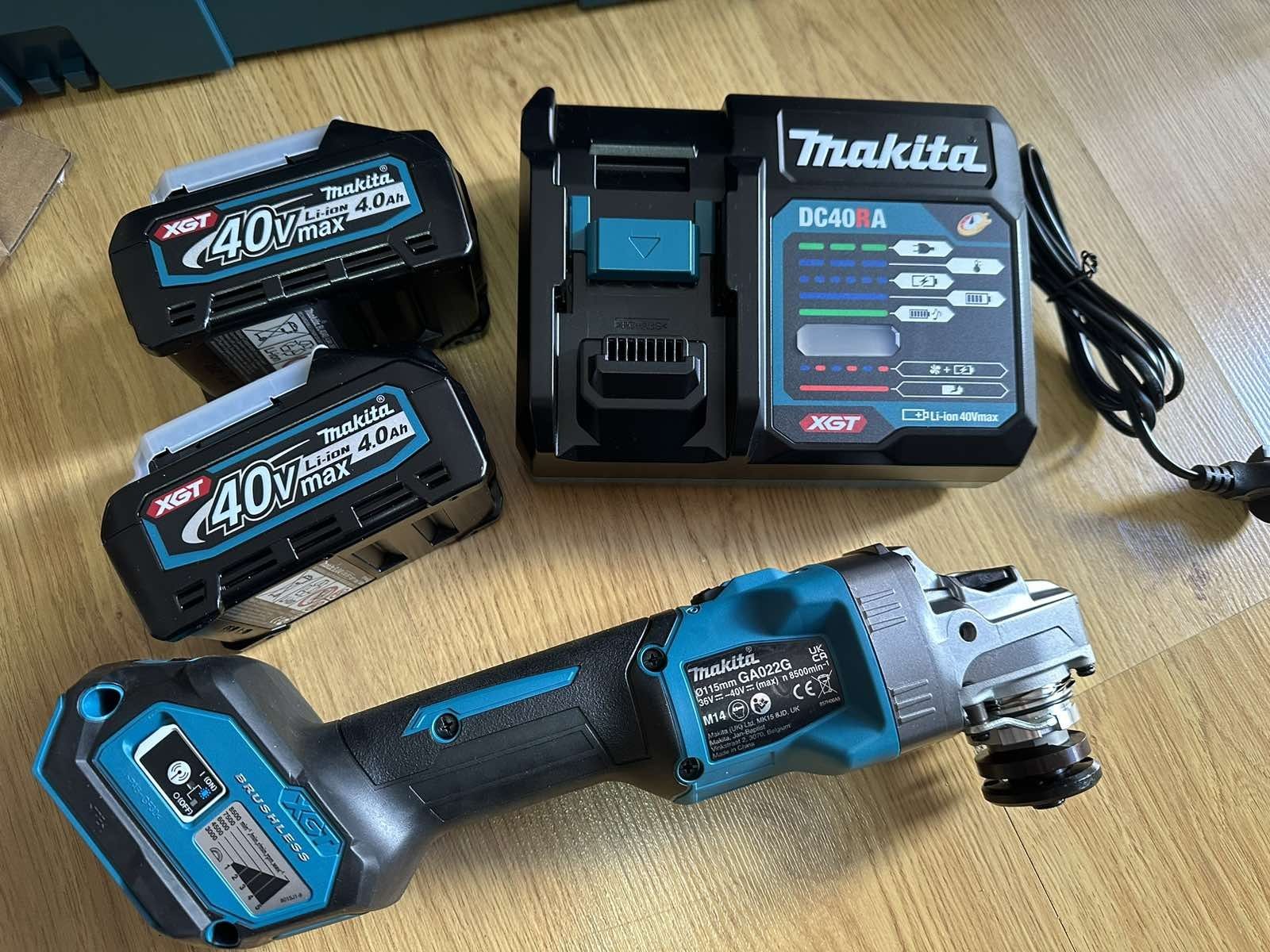 Makita GA022G топ ъглошлайф пълен комплект Макита акумулаторен 40 волт