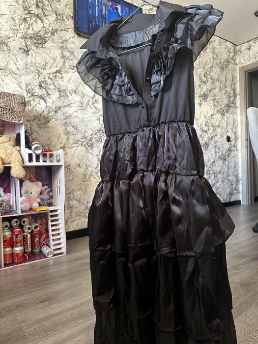 Платье венсдей на девочку рост до 150см