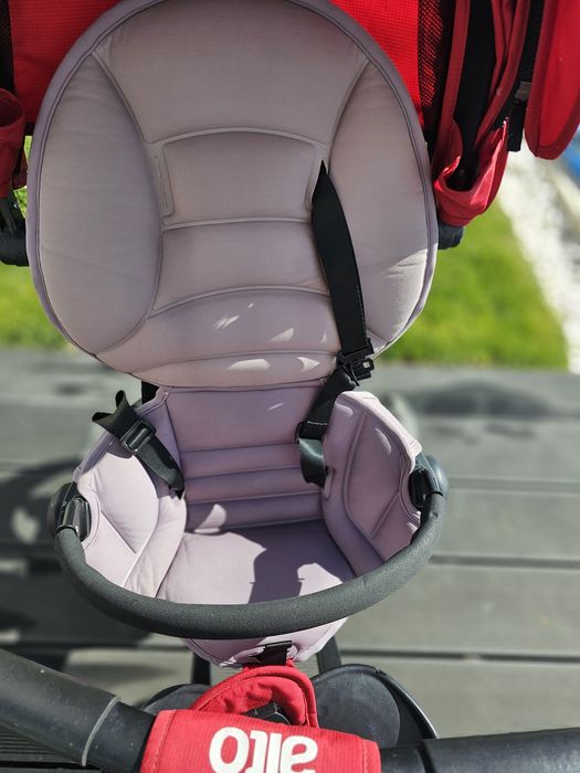 Tricicleta multifunctionala pentru copii Alto, +10 luni, Rosu, Coccoll
