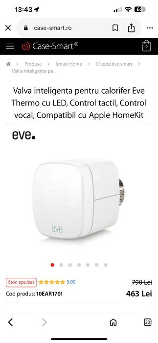 Termostat pentru calorifer EVE THERMO