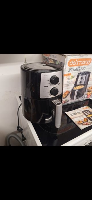 Делимано Еър Фрайър Про 1400W + подарък книга с рецепти на български