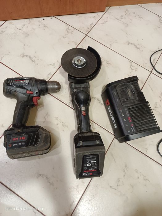Wurt Brushless винтоверт и ъглошлайф