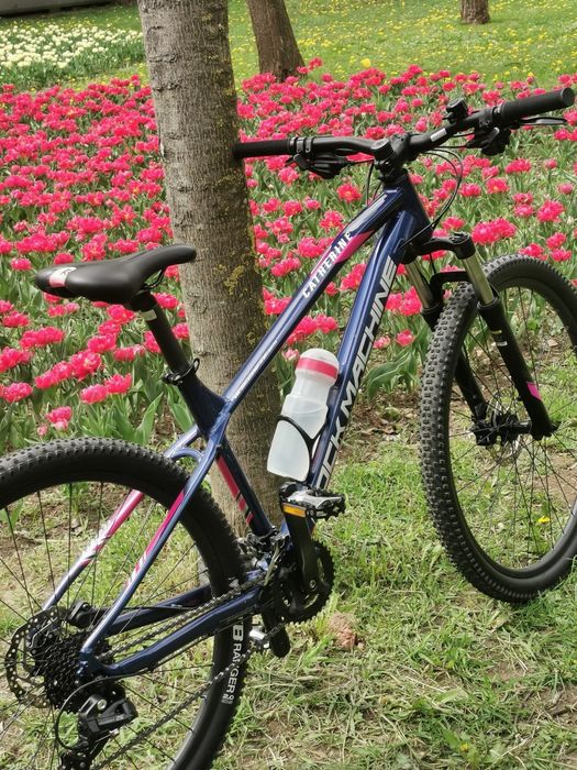 Bicicleta Rock Machine Catherine 70-27 27.5 Albastru/Roz/Argintiu