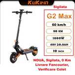 KuKirin G2 Max‼️2025‼️NOUA Sigilata‼️1000W 60Km/h Baterie 20Ah + Scaun