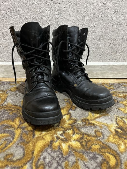 Берцы натуральная кожа