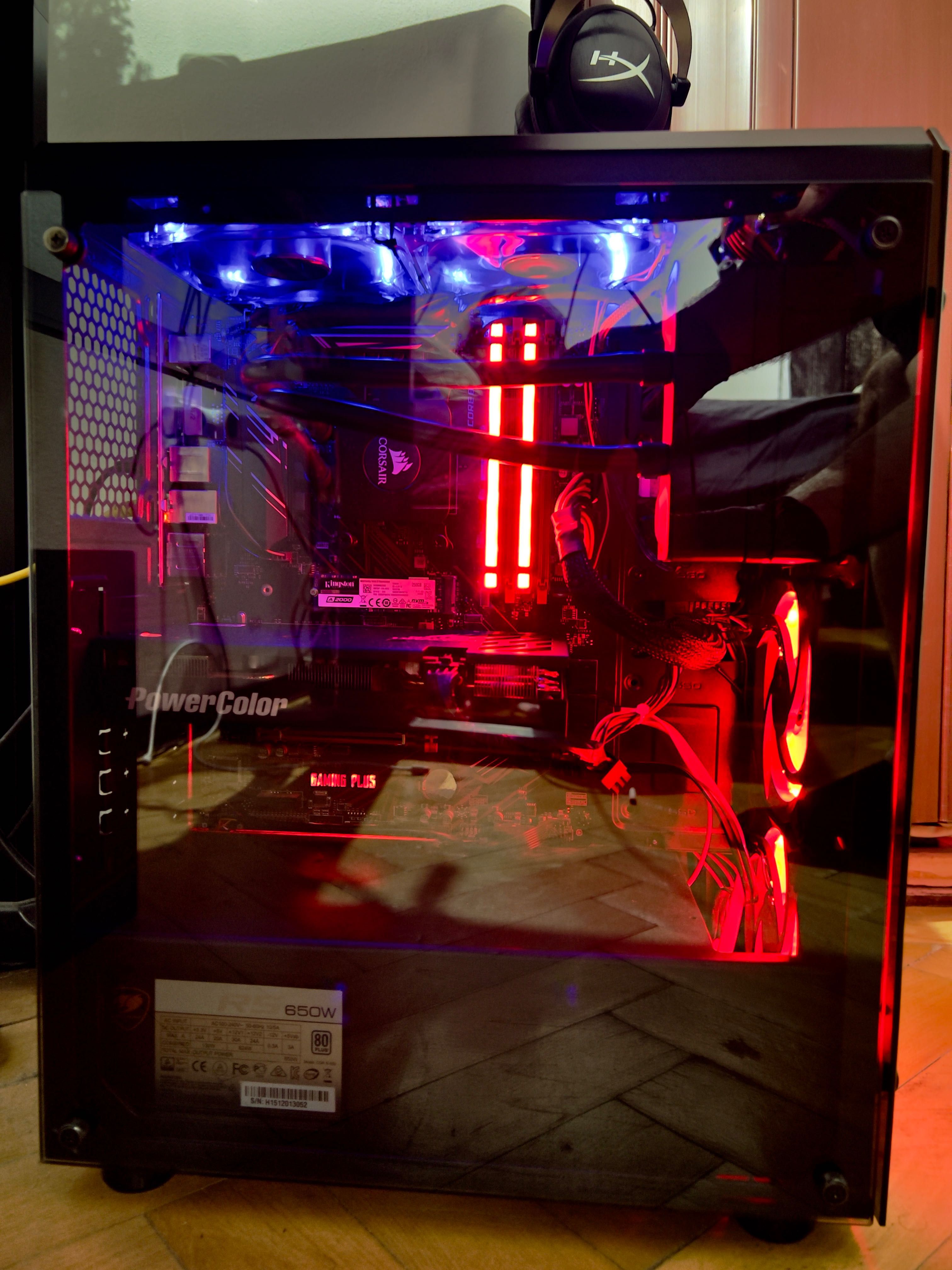 Gaming PC - AMD Ryzen 3600x -  Radeon RX 5500 XT - Corsair 16 GB RAM