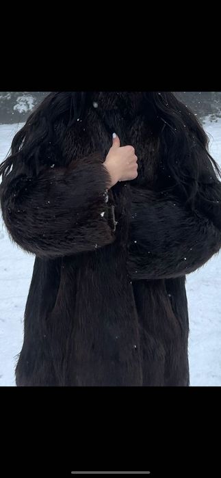 Палто естествен косъм