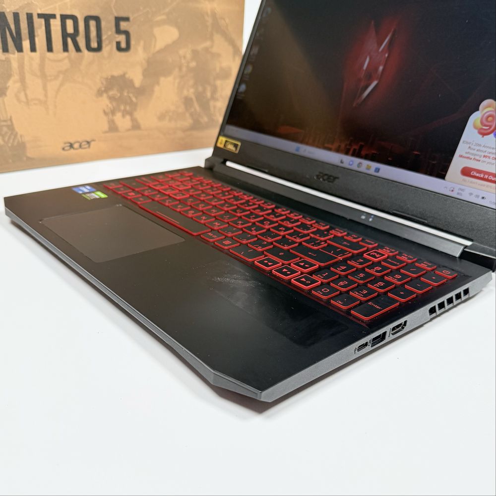 Acer Nitro 5/15,6” IPS 144Hz/i5-11400H/RTX 3050/16GB RAM/512GB NVMe