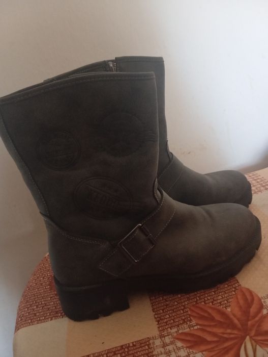 Сапоги женские кожаные