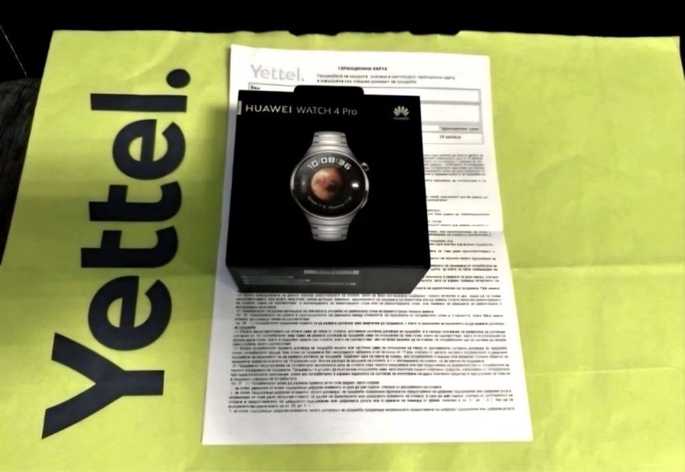 48mm Huawei watch 4 Pro LTE Гаранция Yettel 2025г. Titanium / Титаний