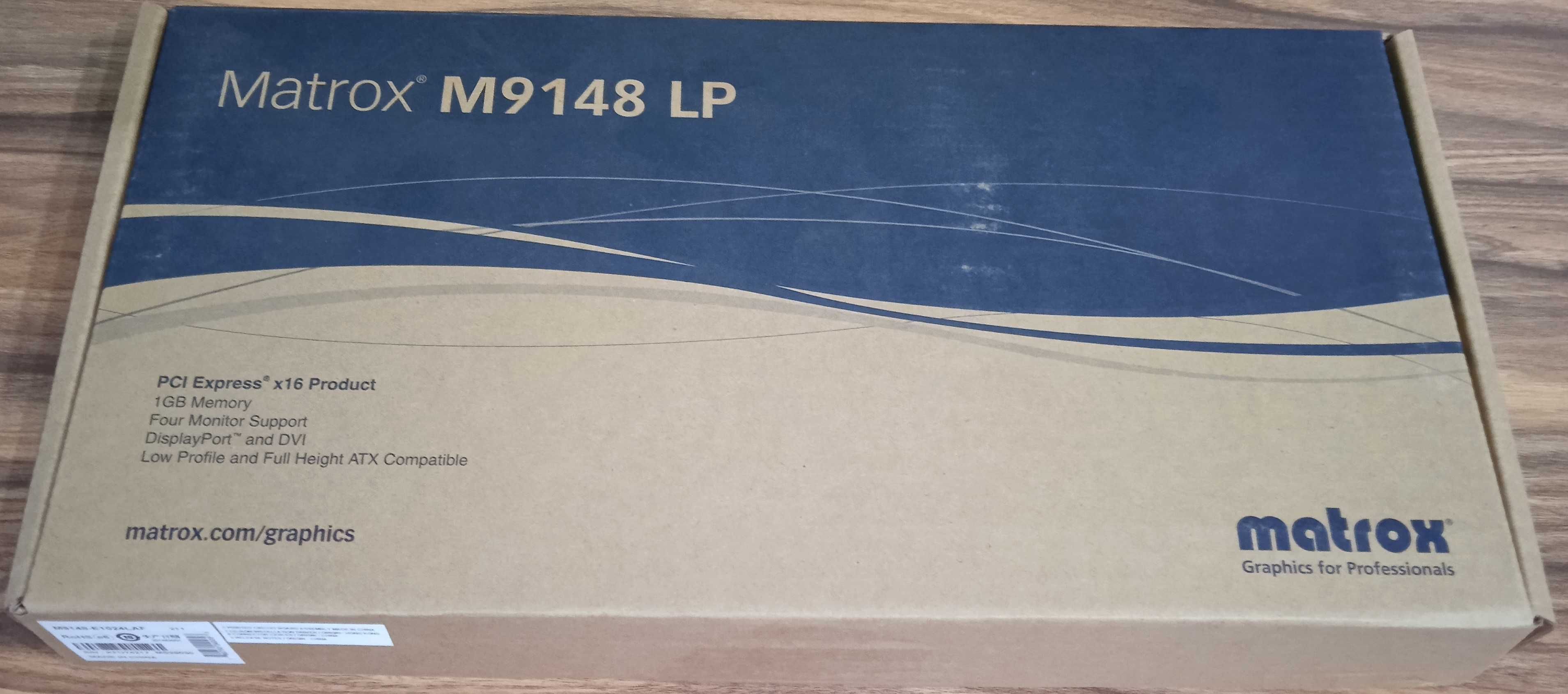 GPU Matrox M9148 LP PCIex16 четириядрена графична карта- НОВА -59лв.