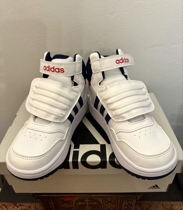 Ghete Adidas Hoops Mid sneakersi copii NOI sport pantofi