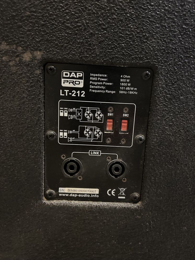 Эстрадная акустика DAP AUDIO LT-212