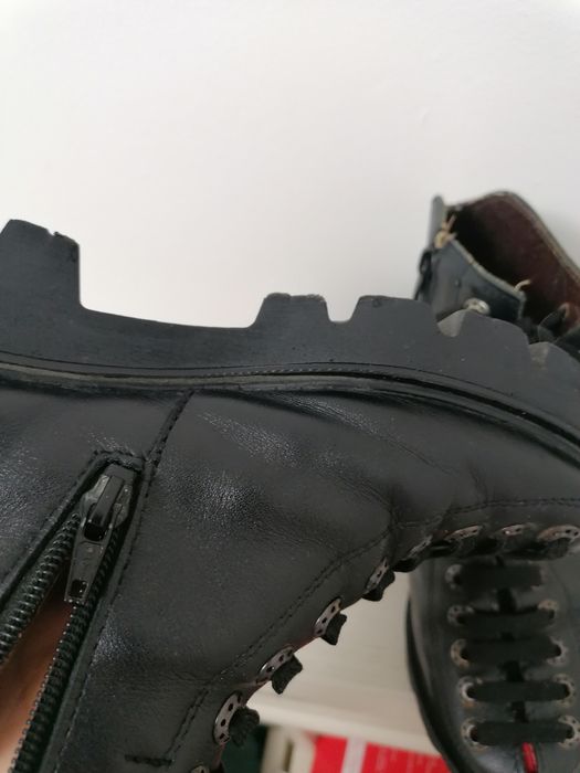 Bocanci mărimea 35, interior 22.5 cm, piele