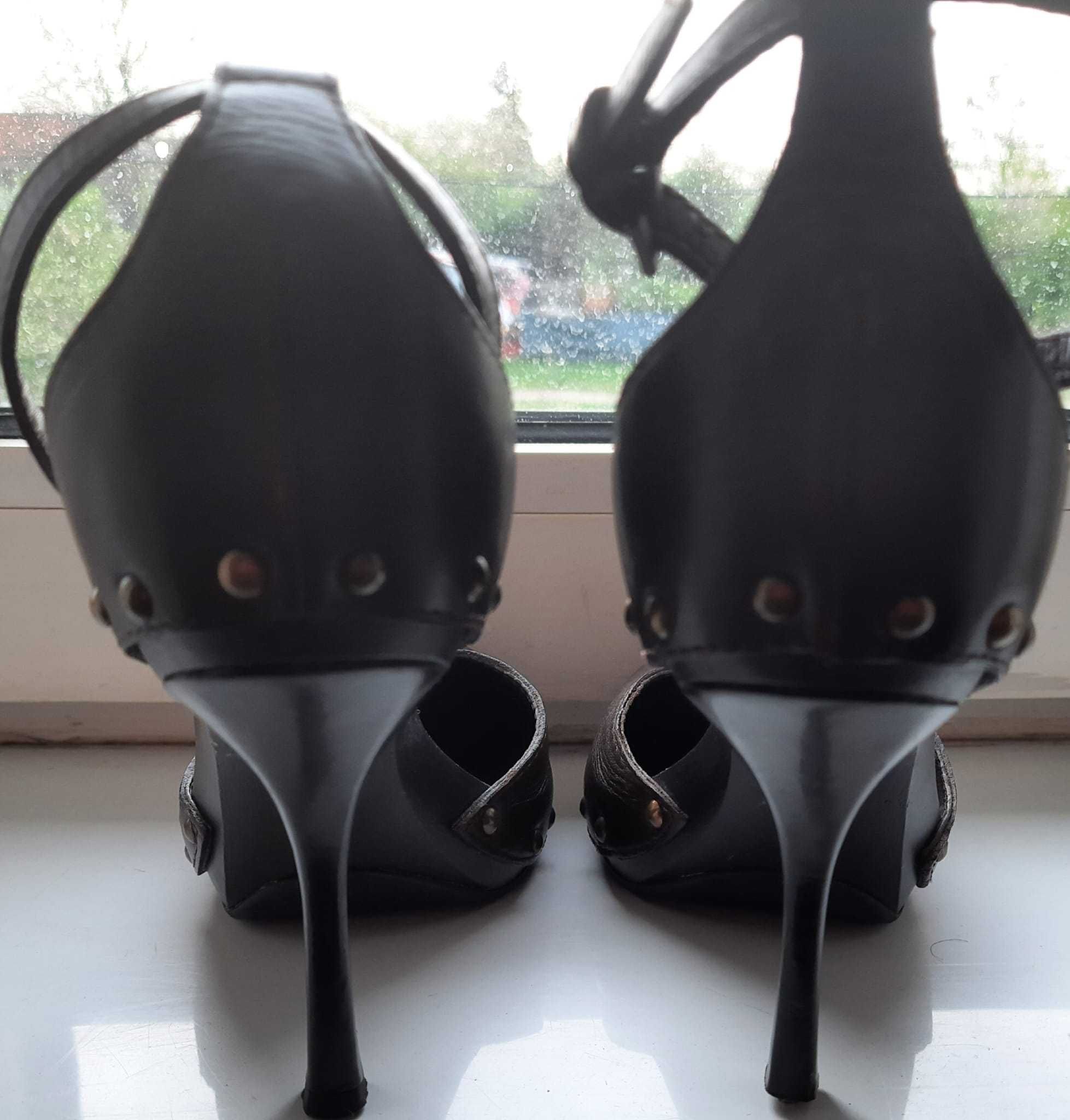Pantofi dama Vicini cu toc, piele interior/exterior, marime reala 39.5