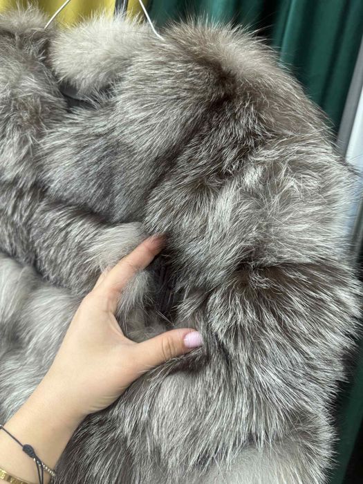 Blană naturală gri 6in1