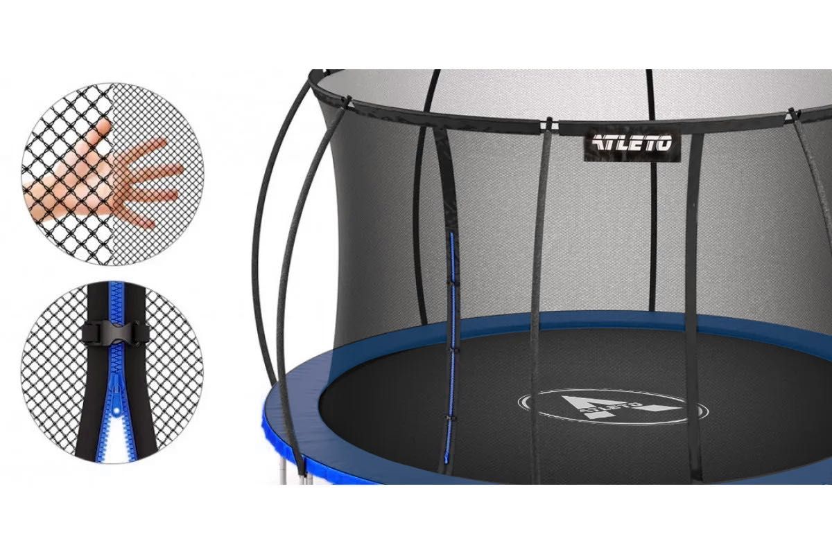 Батут Atleto комплект 393 см + Вътрешна Мрежа + Стълба