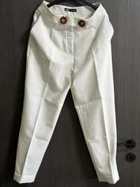 Бял официален панталон Zara