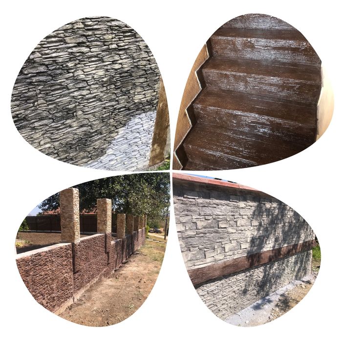 Декоративни обмазки от щампован бетон