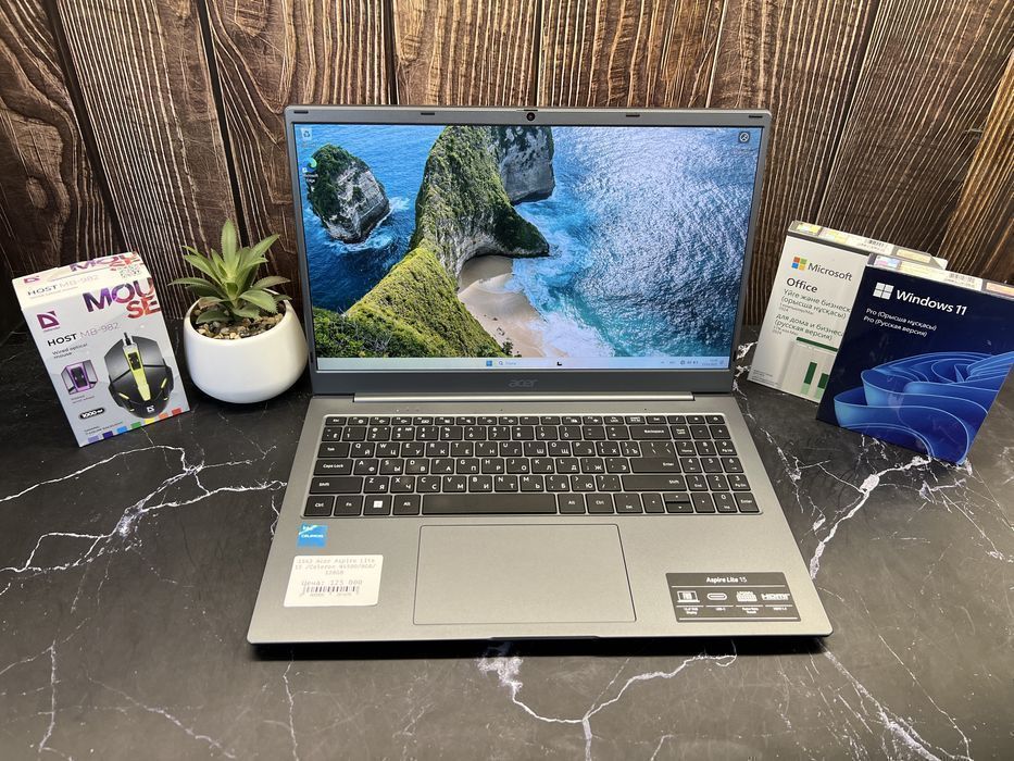 Ноутбук для работы Acer Aspire Lite 15 | Celeron N4500 | 4GB | 128GB