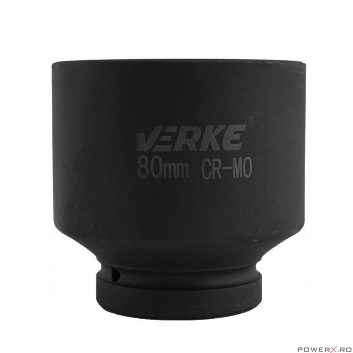 Cheie tubulara impact hexagonala, 80 mm, Verke