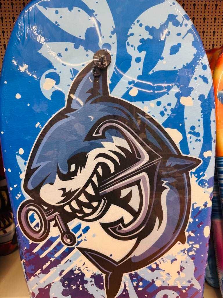 Детска дъска за плуване Blue Shark 45x91 см